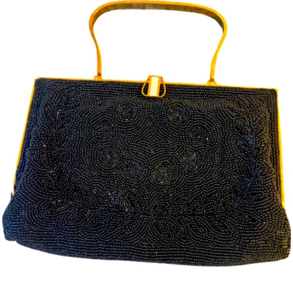 Vintage style beaded women bag very elegant - Picture 1 of 2